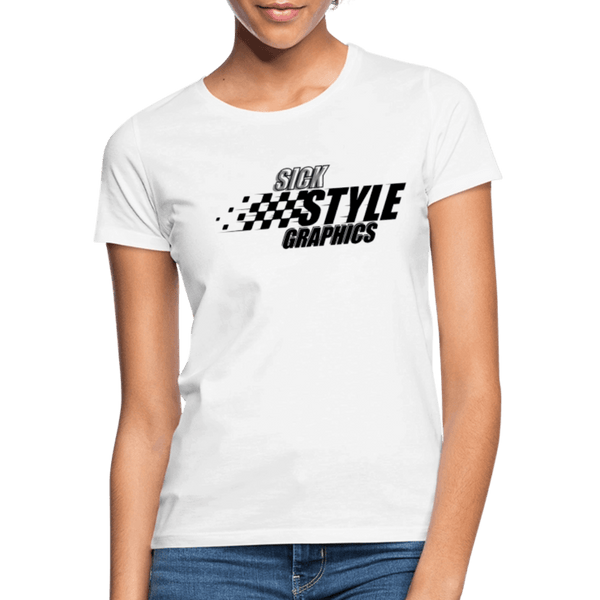 „Racing Style“ - Damen T-Shirt - Weiß