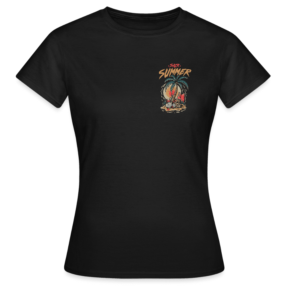 „Sick Summer“ - Damen T-Shirt - Schwarz
