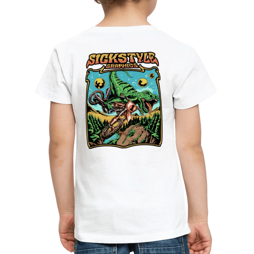 „T-Rex MX“ - Kids T-Shirt - Weiß