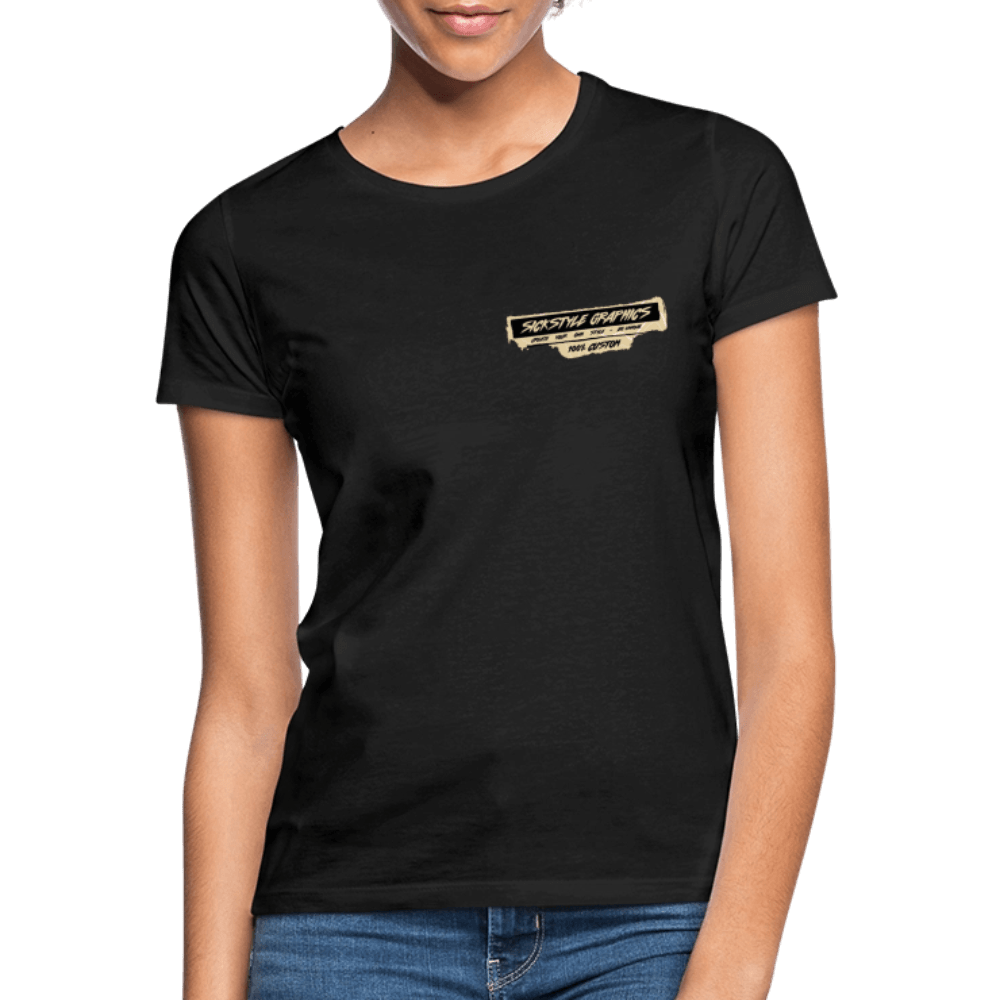 „T-Rex“ - Damen T-Shirt - Schwarz