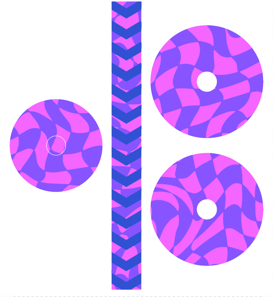 Kickr Core Sticker - Psycho Checkerboard - Sickstyle Graphics