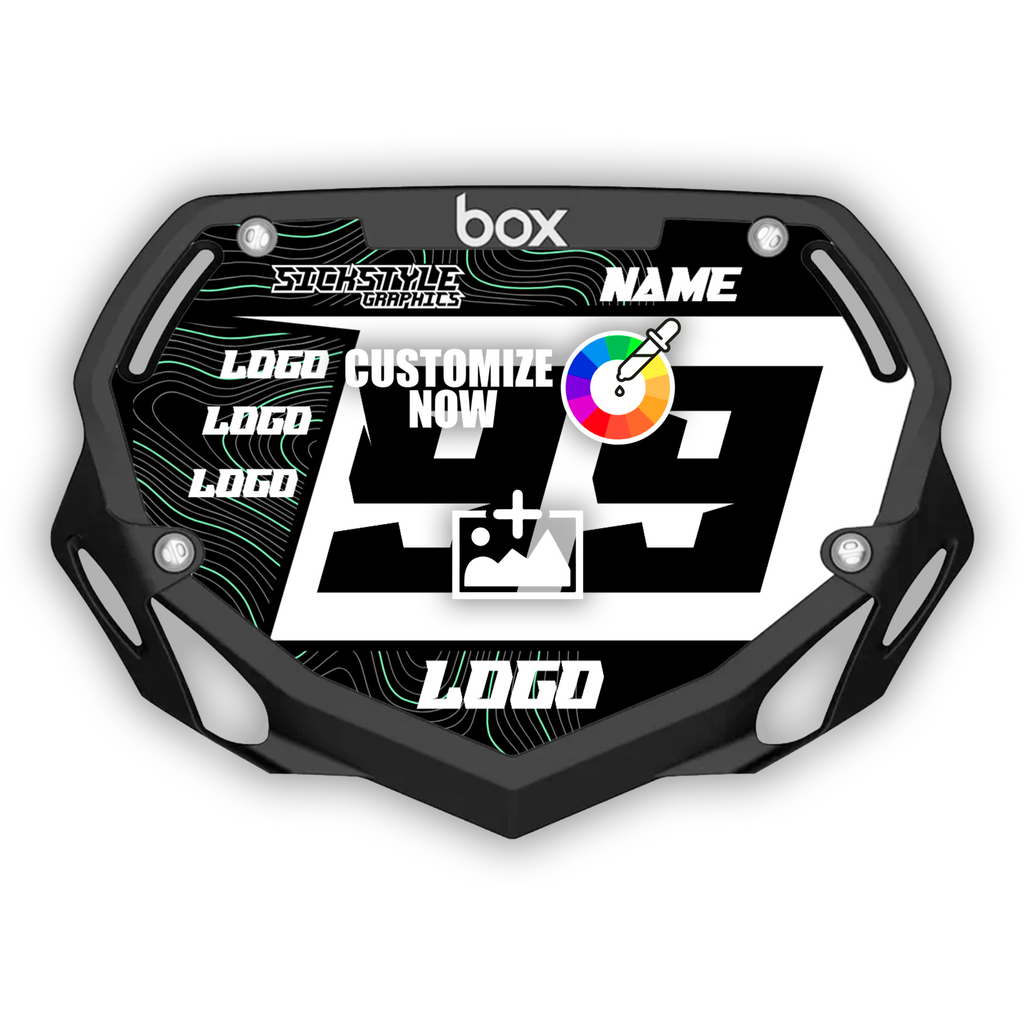 BOX Kids Numberplate Sticker - Mountain Lines