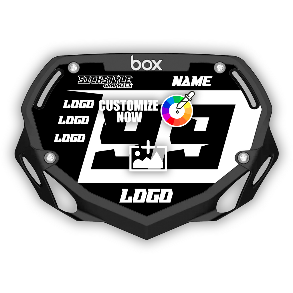 BOX Kids Numberplate Sticker - Mountain Lines