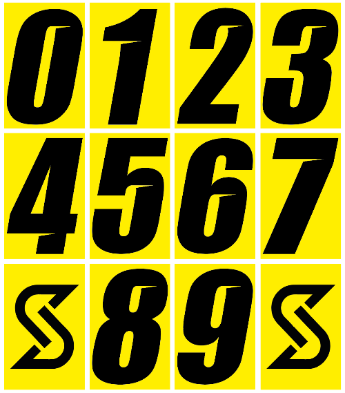 Kart Startnummern Style:2