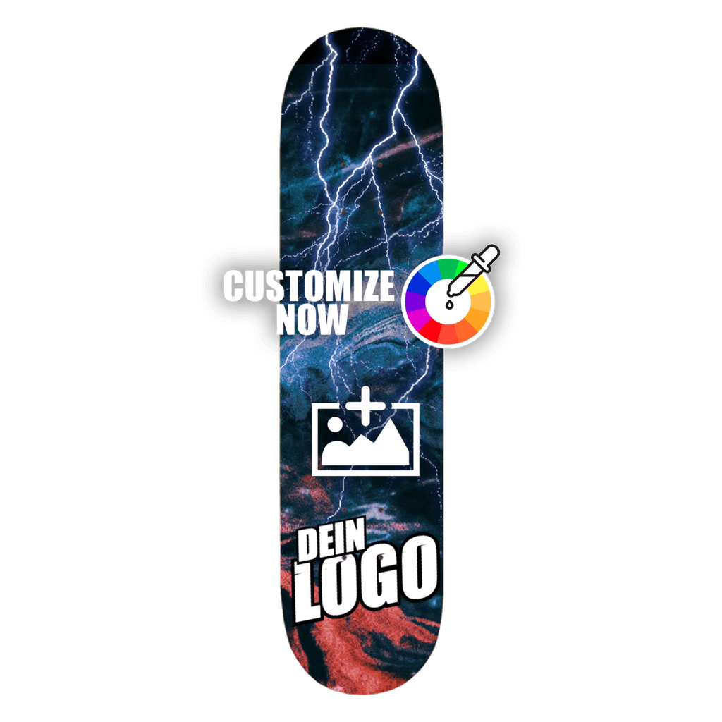 Custom Skateboard Sticker - Lightning Blue - Sickstyle Graphics