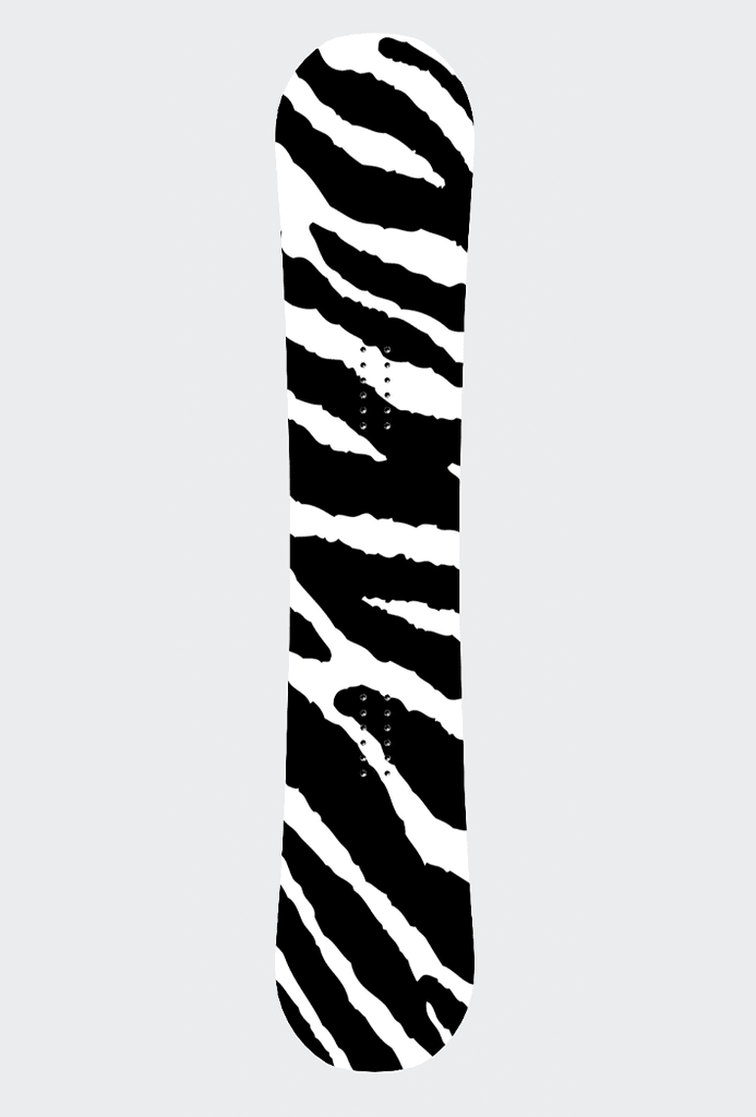 Snowboard Sticker Folierung - Zebra - Sickstyle Graphics