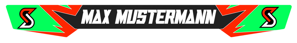 Custom Helm Visier Sticker - Lightning