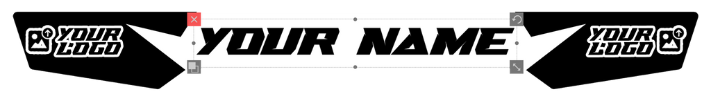 Custom Helm Visier Sticker - Swipe