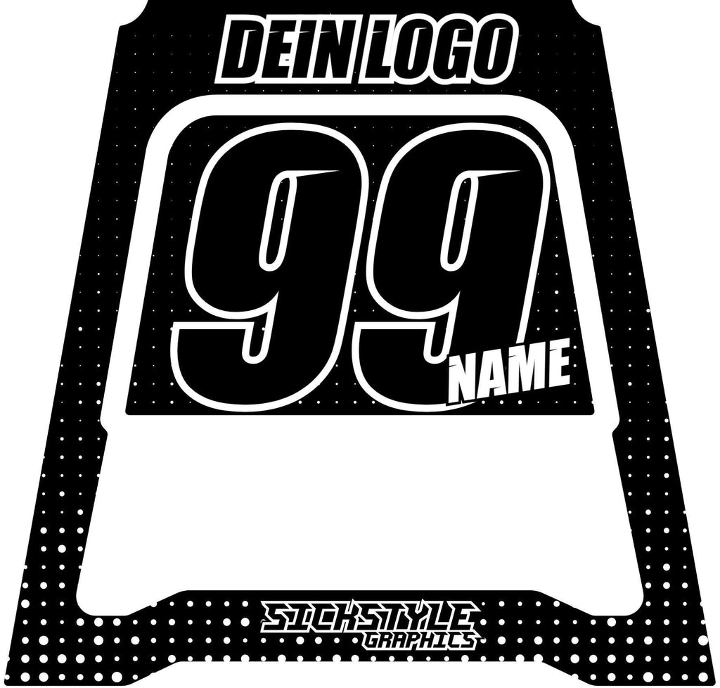 Polisport MX Ständer Dekor - Punkteverlauf - Sickstyle Graphics