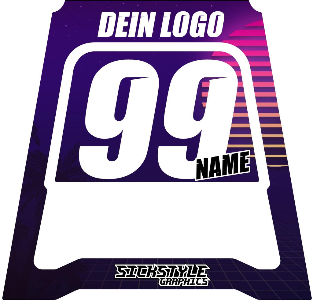Polisport MX Ständer Dekor - 80´s Sun - Sickstyle Graphics