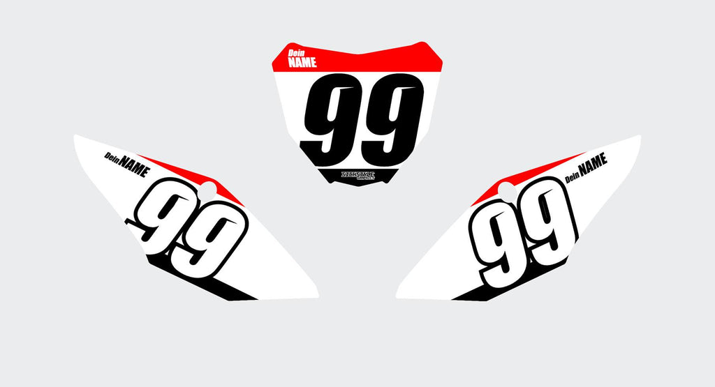 Honda CR / CRF Numberplate - Factory - Sickstyle Graphics